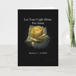 Cartão Let Your Light Shine Faith Card by Stan