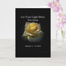 Cartão Let Your Light Shine Faith Card by Stan