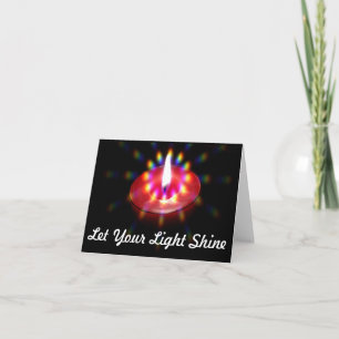 Cartão Let Your Light Shine notecard