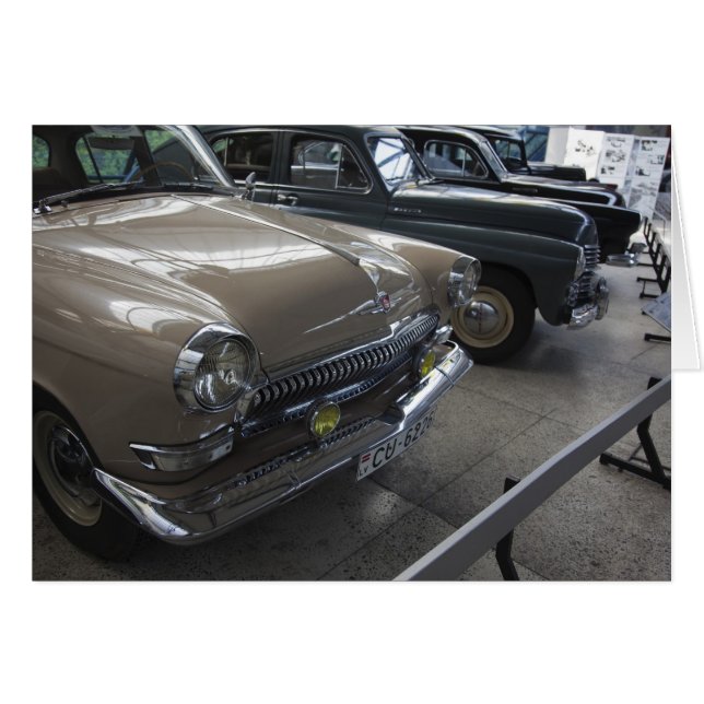 Cartão Letônia, Riga, Museu de Motores de Riga, década de (Frente Horizontal)