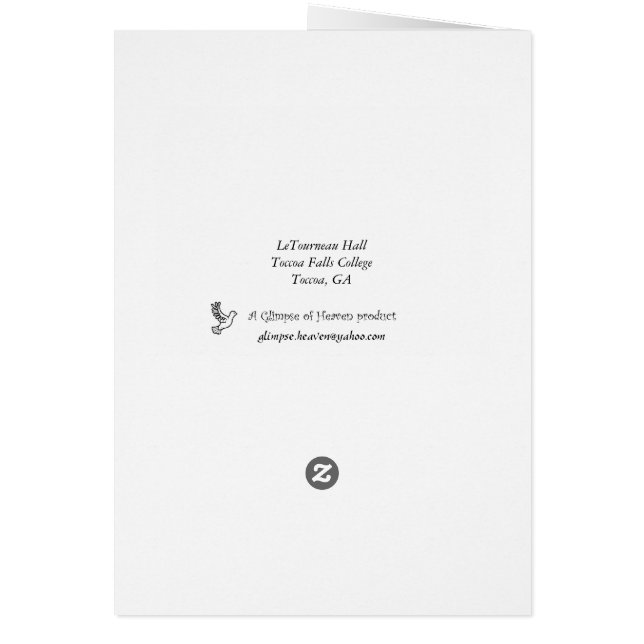 Cartão LeTourneau Salão (Verso)