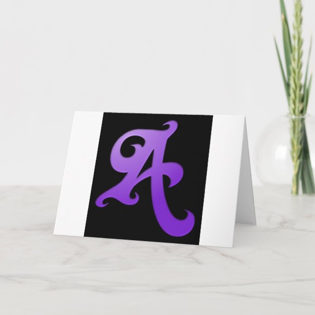 Cartão Letra A (Frente)