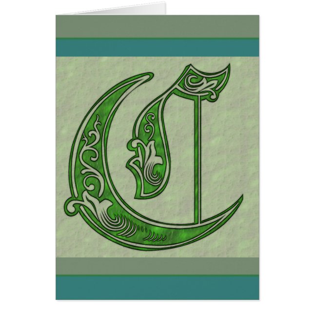 Cartão Letra C (Frente)