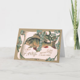 Cartão Letra do miosótis dos peixes