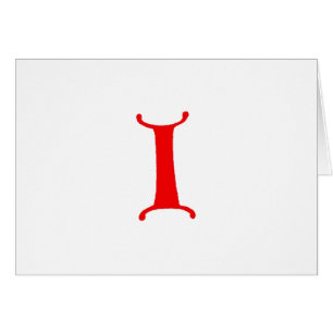 Cartão Letra I