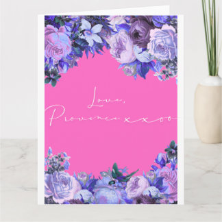 Cartão Letra Love Design - Love, Provence xxoo