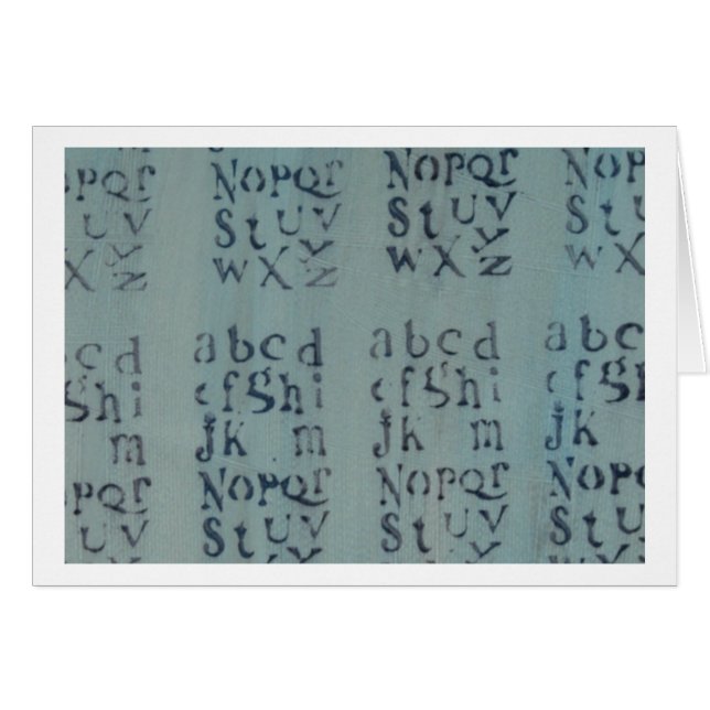 Cartão Letras (Frente Horizontal)