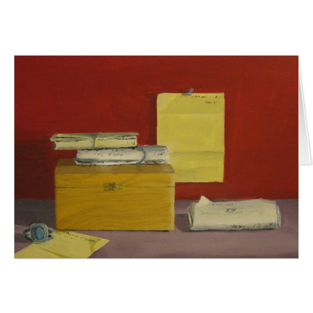 Cartão Letras, caixa, e bracelete (Frente Horizontal)