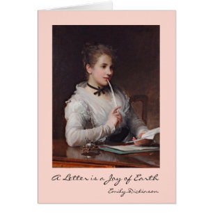 Cartão Letras da escrita