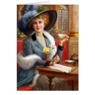 Cartão Letras Falsas E Chá