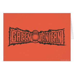 Cartão Letras Lanterna Verde BW