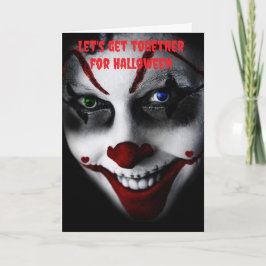 Cartão Let's get together for Halloween.