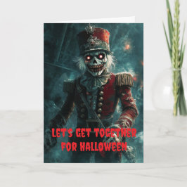 Cartão Let's get together for Halloween.