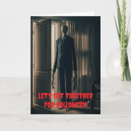 Cartão Let's get together for Halloween.