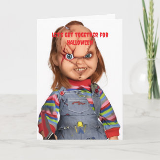 Cartão Let's get together for Halloween.