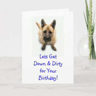 Cartão Lets GetDown & Dirtyfor YourBirthday!