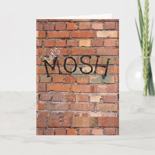 Cartão Let's Mosh Graffiti Birthday Card