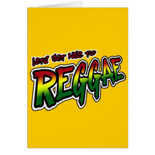 Cartão Lets obtem agradável à música da reggae de Dubs