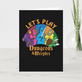 Cartão Lets Play Dungeons and Meeples
