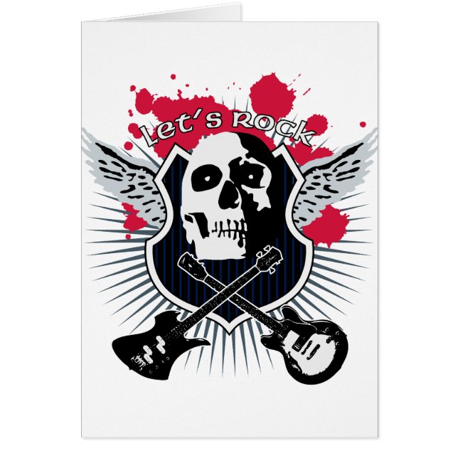Cartão Let's rock! (Frente)