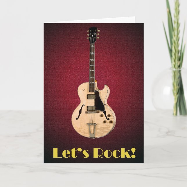 Cartão Let's Rock! Greeting Card (Frente)