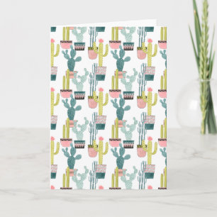 Cartão Let's Taco About Love Cactus Pattern