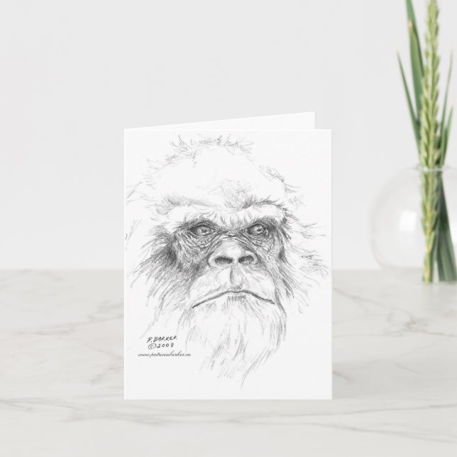 Cartão Let's Talk Bigfoot Greeting Cards (Frente)