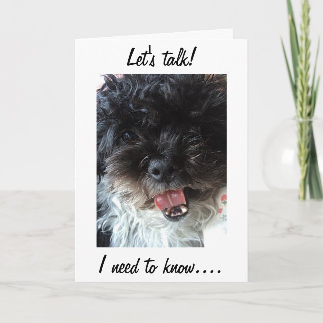 CARTÃO "LET'S TALK TWIN" IS IT REALLY YOUR BIRTHDAY? (Frente)