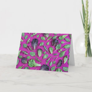 Cartão Lettuz Greens em Roxo