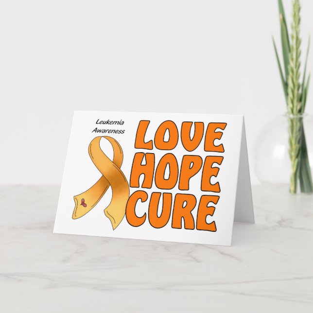 Cartão Leukemia Awareness (Frente)