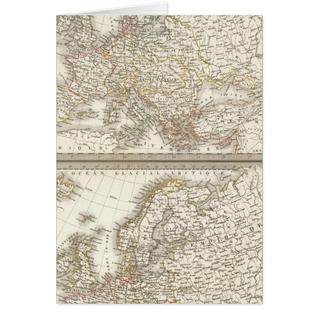 Cartão L'Europe 1789, 1813 (Frente)