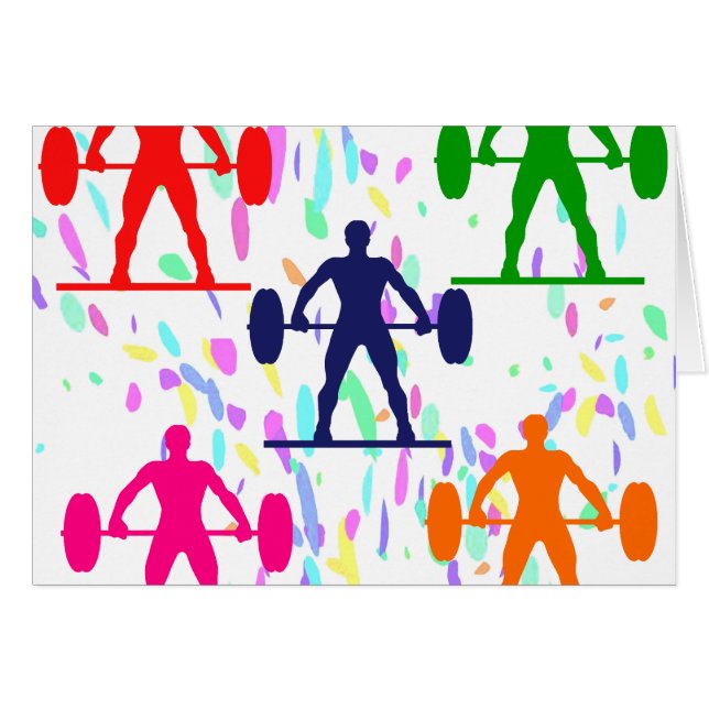 CARTÃO LEVANTAMENTO DE PESO (Frente Horizontal)