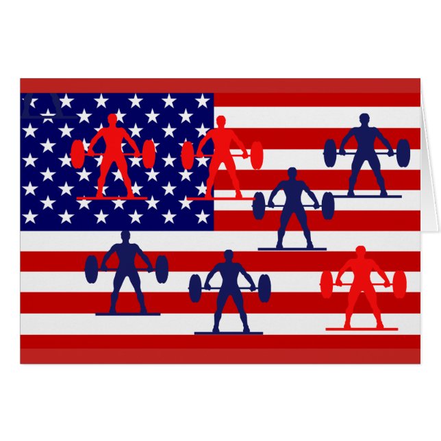 Cartão Levantamento de peso (Frente Horizontal)