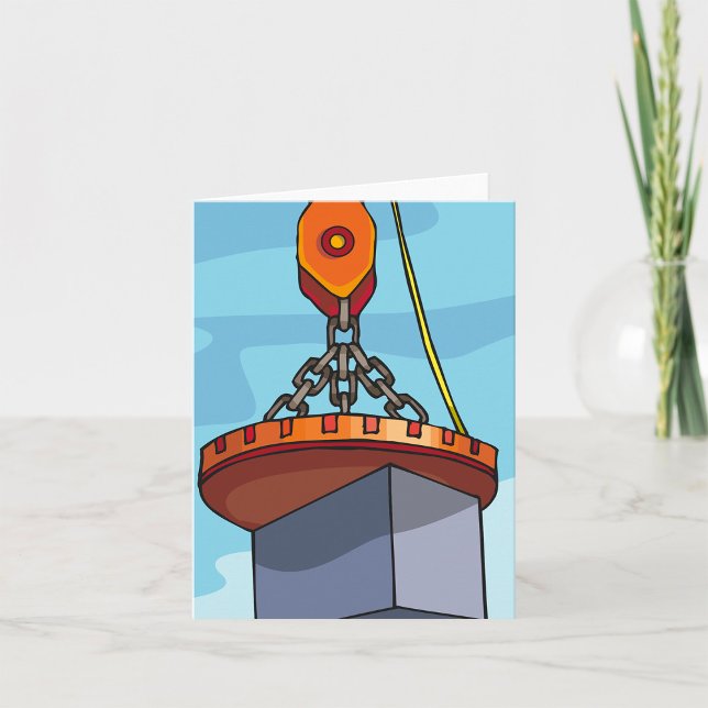 Cartão Levantamento do guindaste (Criador carregado)