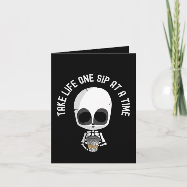 Cartão Leve a vida um passo de cada vez - incentivo (Frente)