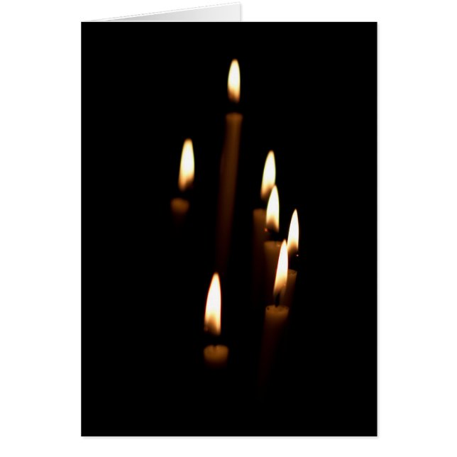 Cartão Leve velas (Frente)