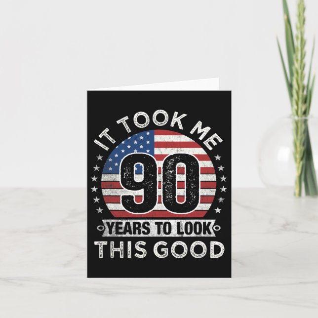 Cartão Levei 90 Anos A Ver Este Bom Aniversário Da 90 (Frente)