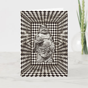 Cartão Levitating Buddha Birthday Card
