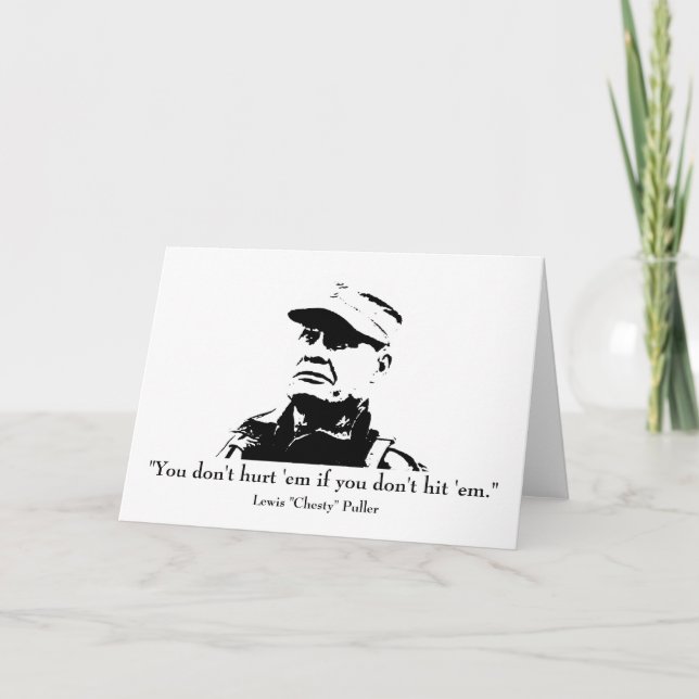 Cartão Lewis "Chesty" Puller (Frente)