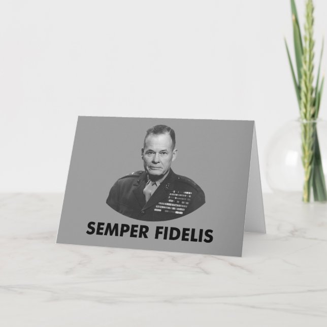 Cartão Lewis "Chesty" Puller (Frente)