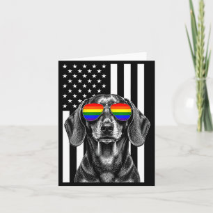 Cartão Lgbt dachshund bissexual lésbica gay orgulho