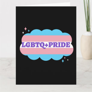 Cartão LGBT+Orgulho. Gay- amor arco-íris.