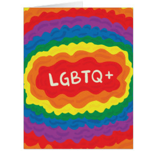 Cartão LGBT+orgulho. rainha, cor do arco-íris.