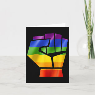 Cartão Lgbt resiste ao orgulho lésbica Gay biual transgên