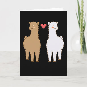 Cartão Lhama Alpaca Lhamas Alpacas Doce Desenho de Animal