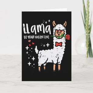 Cartão Lhama Seja Seu Namorado Alpaca Homens Meninos Cria