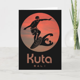 Cartão Li Windsurfing Surf Surfers Surf Kuta