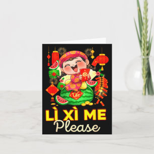Cartão Li Xi Me Xuan Ano Novo Feliz TET Chuc Mung NAM Moi