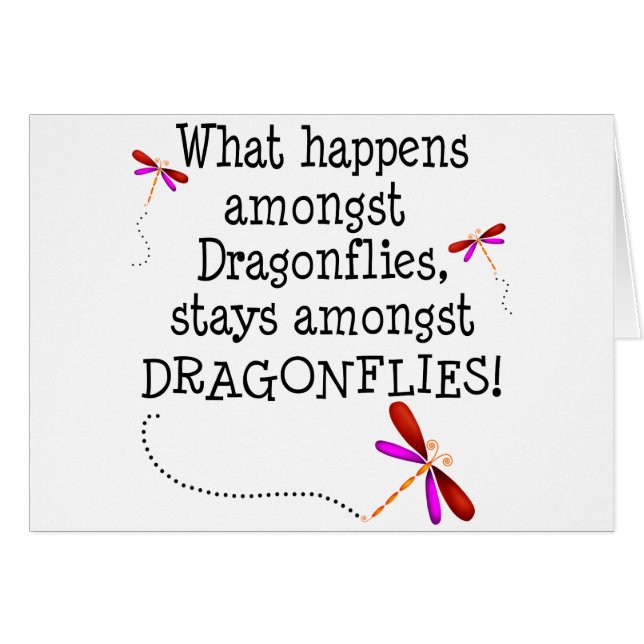 Cartão Libélulas (Frente Horizontal)