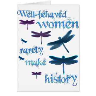 Cartão libélulas Bem-comportadas